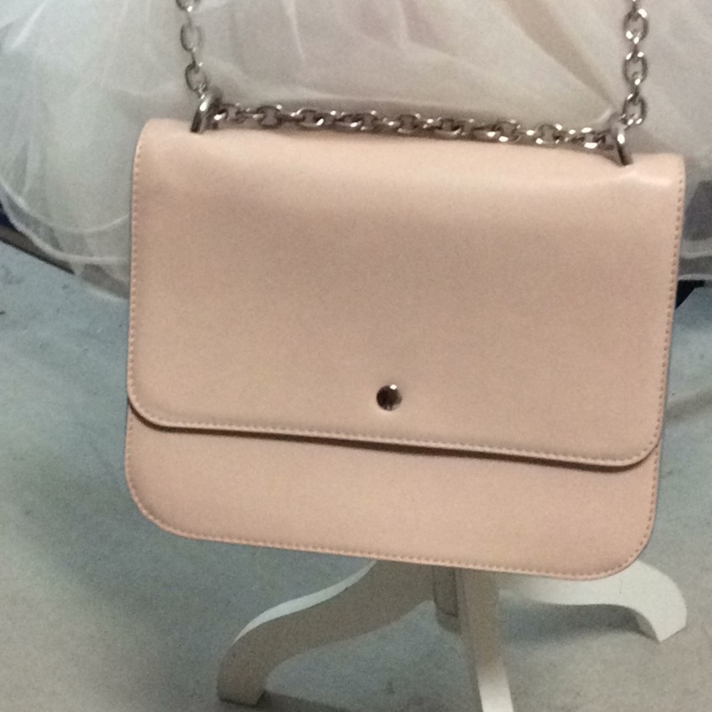 Pink chain link purse